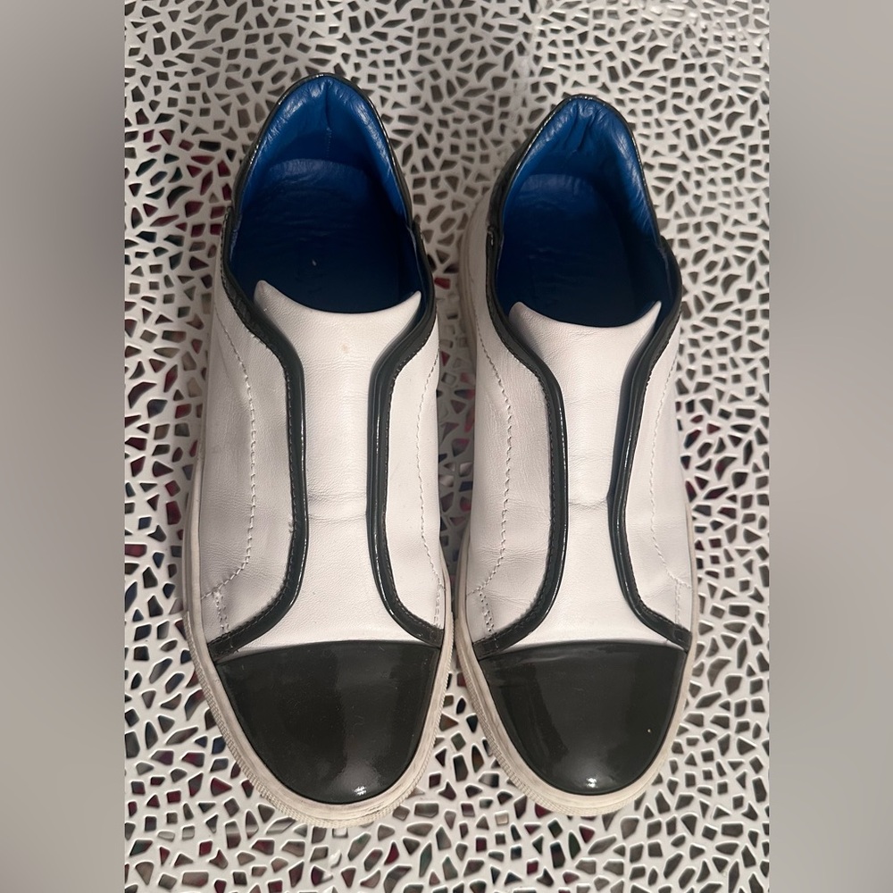 Stylish Black and White Slip-On Shoes